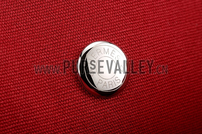 Hermes Herbag Tote Dark Red