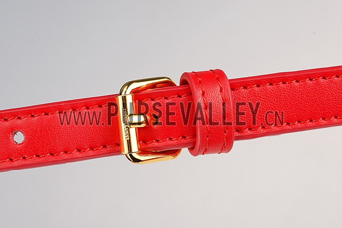 Saint Laurent High School Medium Bag Red