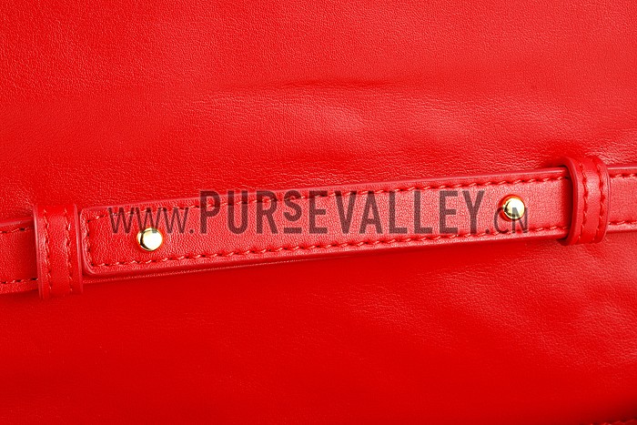 Saint Laurent High School Matelasse Medium Bag Red