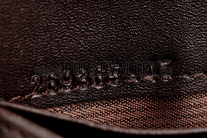 Gucci Supreme Canvas Wallet With Brown Leather Trim