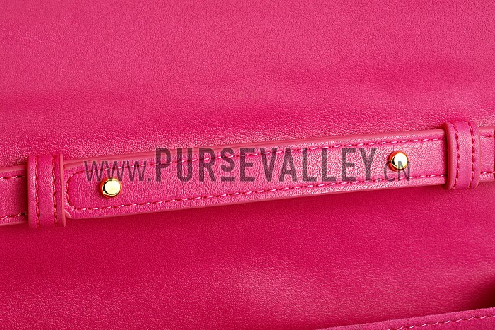 Saint Laurent High School Matelasse Medium Bag Fuchsia