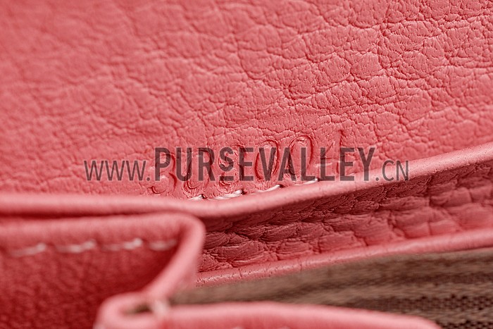 Gucci Soho Disco Studded Wallet Pink