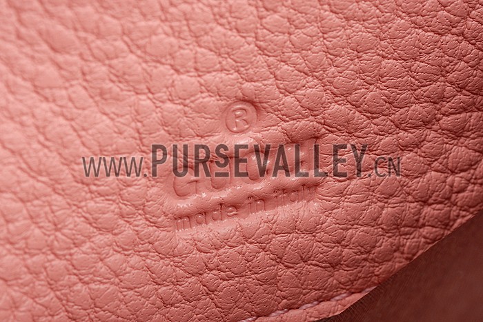 Gucci Marmont Leather Wallet Pink