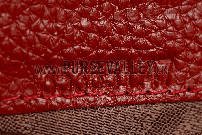 Gucci Vintage Web GG Canvas Wallet Red