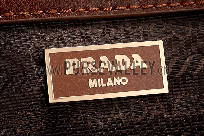 Prada Classic Top Handle Brown