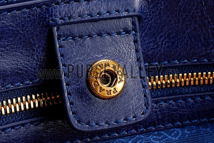 Prada Classic Satchel Blue