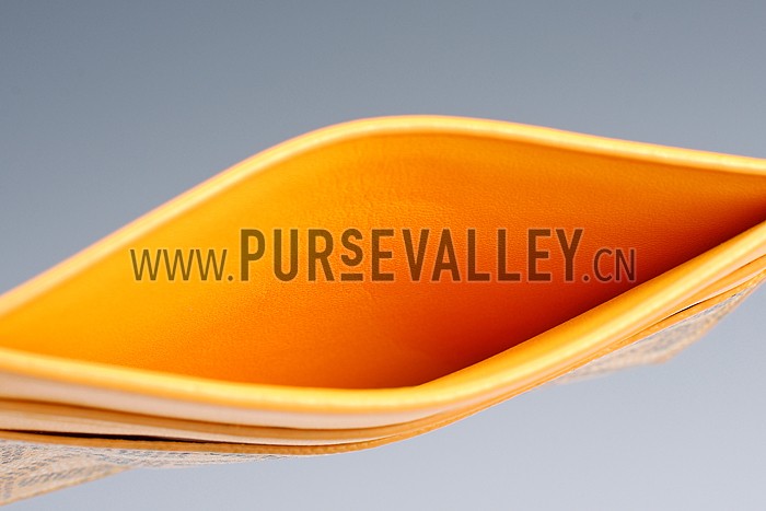 Goyard Yellow Card Holder 18926607