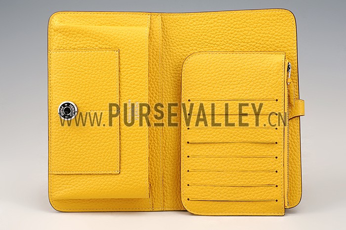 Hermes Dogon Wallet Yellow 18926641