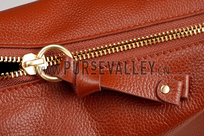 Chloe Marcie Satchel Crossbody Bag Dark Brow