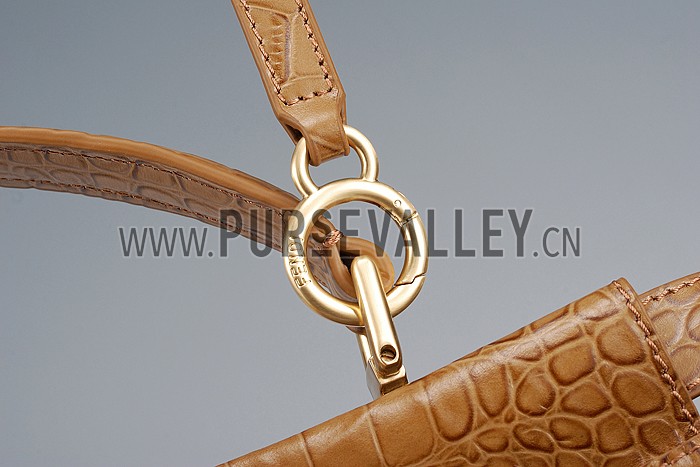 Fendi Small Peekaboo Tan Leather Bag 608303