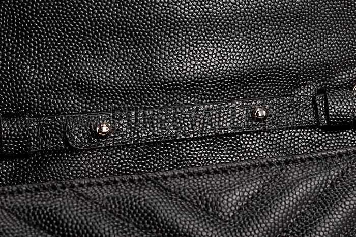 Saint Laurent Monogram Wallet On Chain Black