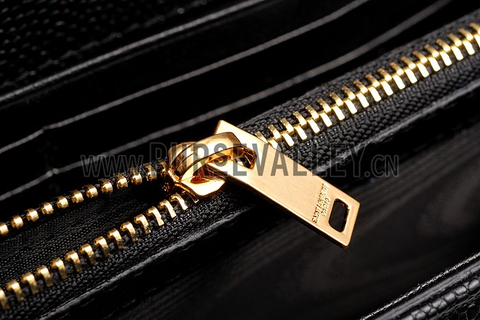 Saint Laurent Classic Monogramme Chain Wallet Black