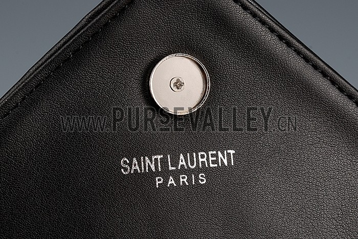 Saint Laurent College Matelasse Medium Bag Black