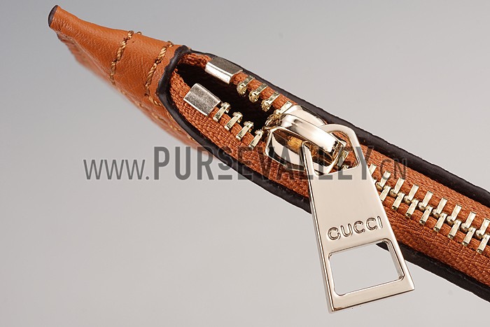 Gucci Jackie Soft Leather Hobo Brown