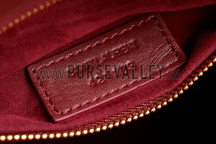 Saint Laurent Monogramme Baby Cabas Bordeaux Bag