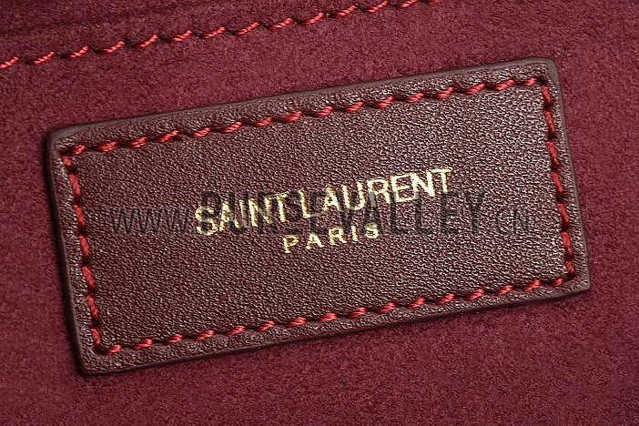 Saint Laurent Classic Sac Du Jour Dark Red Bag
