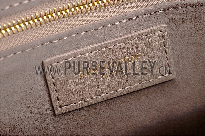 Saint Laurent Monogram Cabas Khaki Matelasse Leather Bag