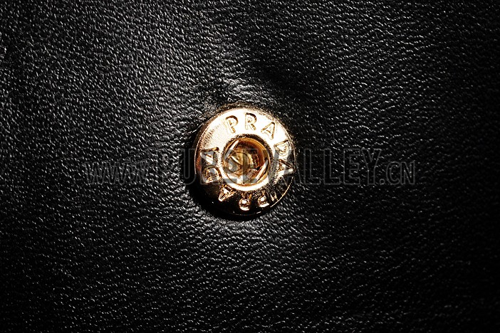 Prada Saffiano Leather Lux Small Black Bag