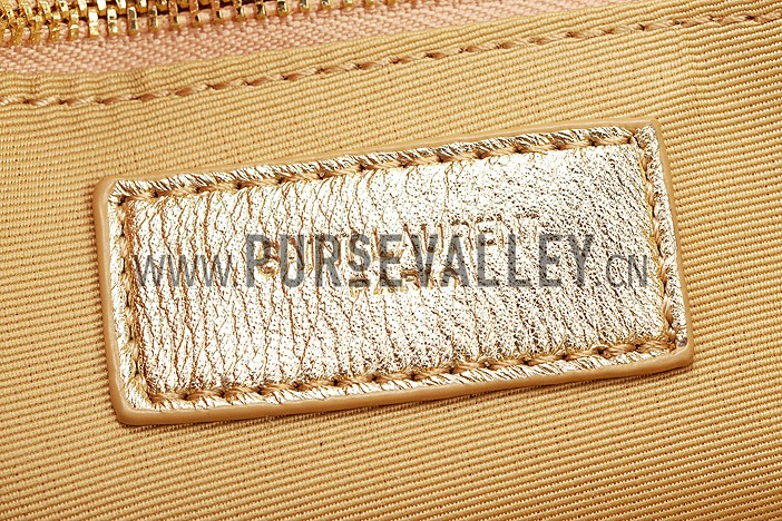 Saint Laurent Small Monogram Gold Bag