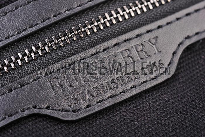 Burberry Grey Check Crossbody Flap Bag