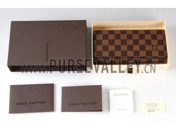 Louis Vuitton Damier Checkbook Wallet