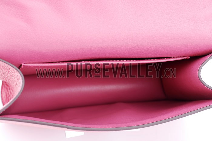 Hermes Constance Pink with Silver Buckle
