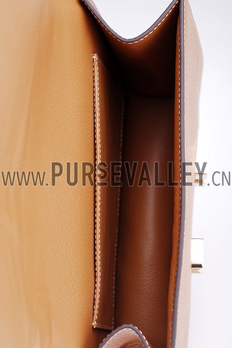 Hermes Constance Tan with Golden Buckle