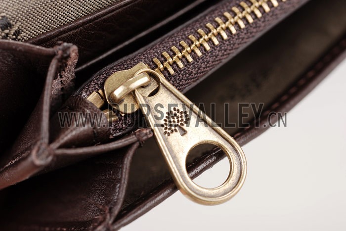Mulberry Long Locked Purse Brown
