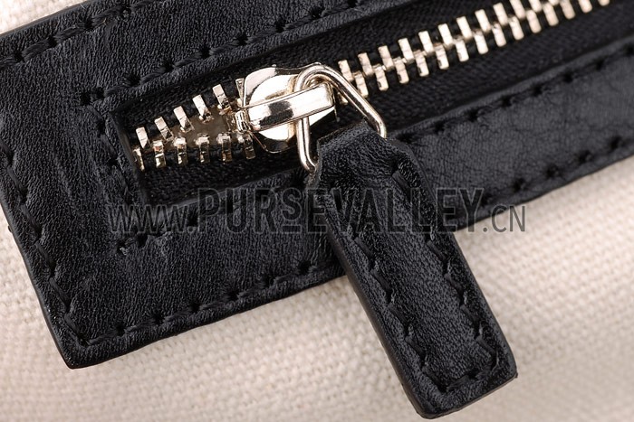 Gucci Soft Stirrup Black Leather Large Shoulder Bag