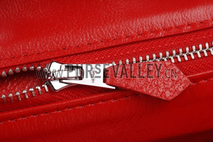 Hermes Medium Red Birkin Bag