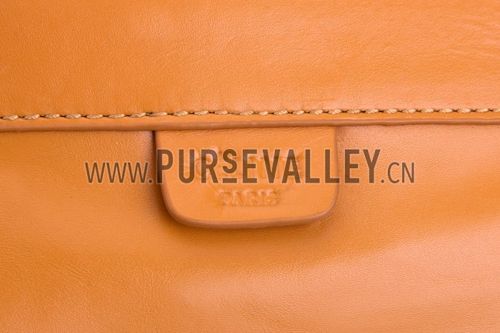 Celine Cabas Gusset Beige Black Leather Tote