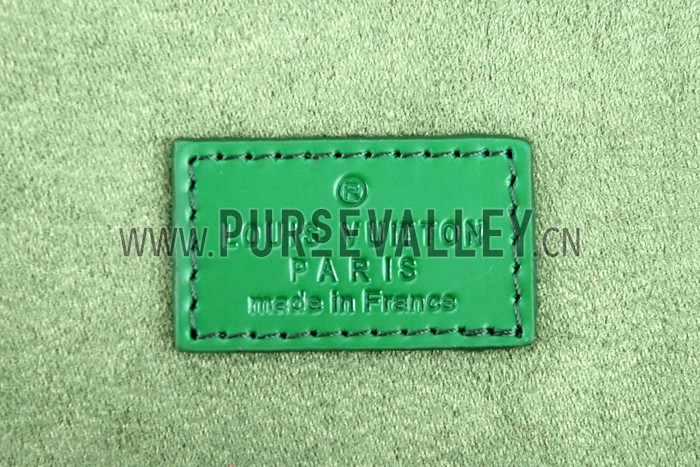 Louis Vuitton Alma MM Epi Leather Green