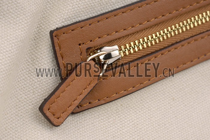 Gucci Duilio Brogue Boston Tan Leather Bag