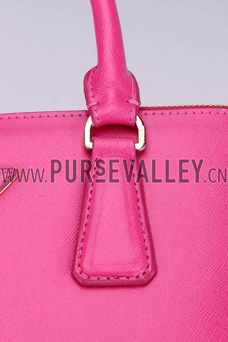 Prada Saffiano Medium Promenade Tote Fuchsia