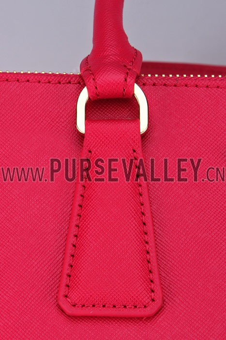 Prada Saffiano Medium Promenade Tote Red