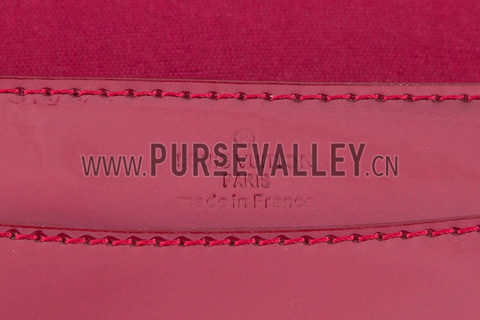 Louis Vuitton Monogram Vernis Neo Sobe Clutch Louise Red
