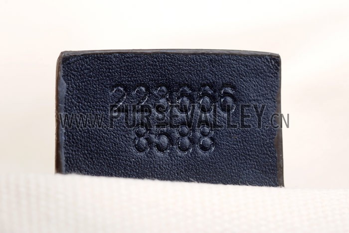 Gucci Small Messenger Flap Bag with GG Canvas Blue Leather Trim