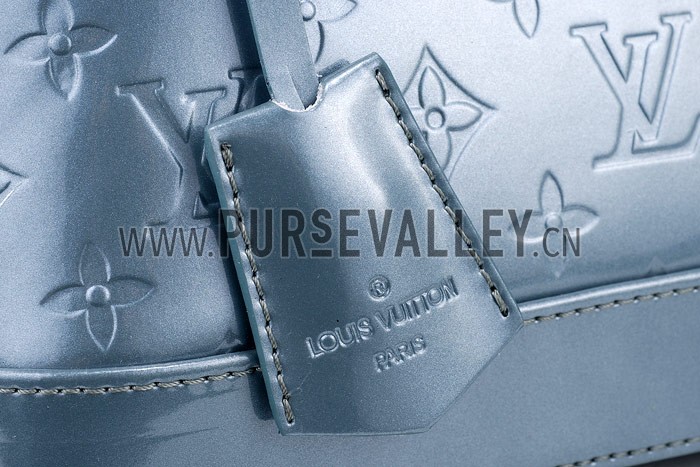 Louis Vuitton Vernis Alma PM Grey-Blue