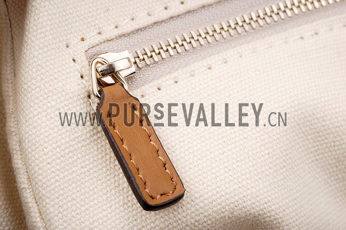 Gucci Marrakech Medium Canvas Flap Bag with Tassel Detail Tan