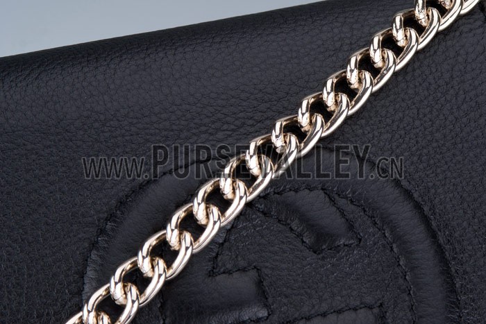 Gucci Soho Mini Shoulder Strap Bag Black