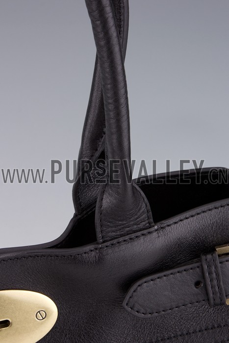 Mulberry Bayswater Black Leather Tote