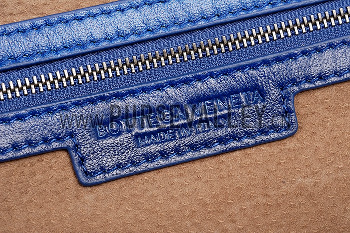 Bottega Veneta Intrecciato Duffel Large Blue Bag