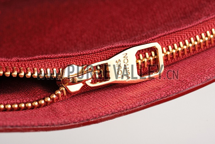 Louis Vuitton Chain Louise Patent Leather Red