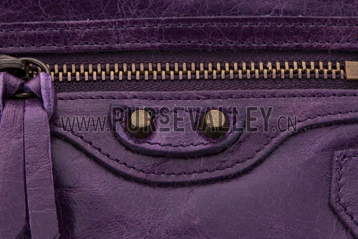 Balenciaga Giant Envelope Wallet Dark Purple