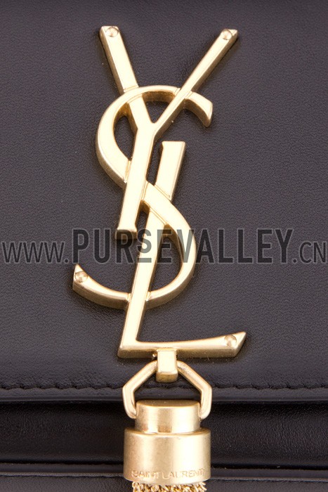 Saint Laurent Cassandre Tassel Black Shoulder Bag