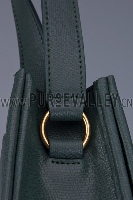 YSL Cabas Shoulder Bag Green