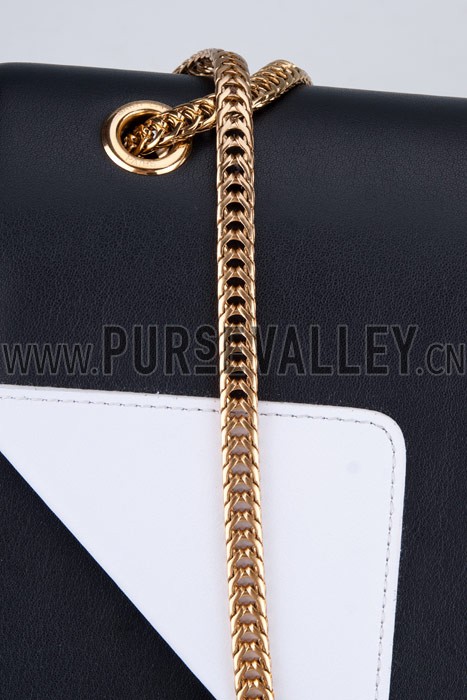 YSL Betty Medium Chain Shoulder Bag Black-White