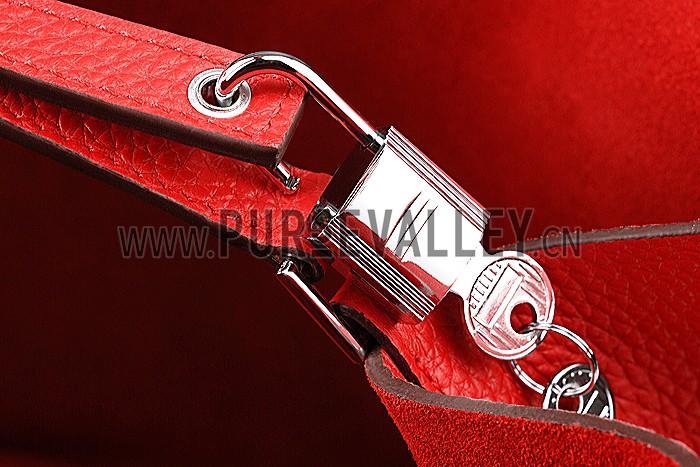 Hermes Picotin MM Red 607502
