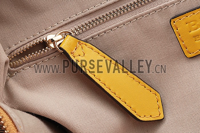 Burberry Medium Bridle House Check Tote Bag Yellow 607784