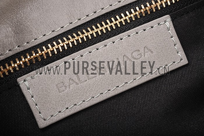 Balenciaga Clutch Argent Silver With Gold Hardware 607833